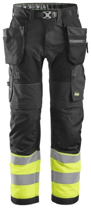 FlexiWork High-Vis Work Trousers+ with Holster Pockets