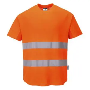 Hi-Vis Cotton Comfort Mesh Insert T-Shirt S/S