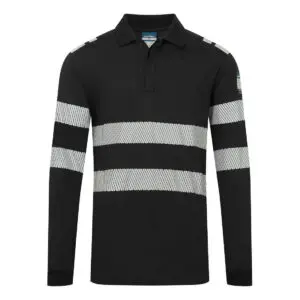 Modaflame Knit FR Long Sleeve Polo Shirt