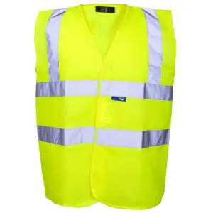 Hi-Vis Yellow Velcro Vest