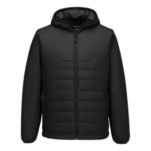 Portwest Hooded Insulated Baffle Jacket