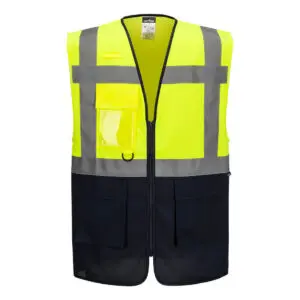 ES076 ES1 Essential Hi-Vis Contrast Executive Safety Vest